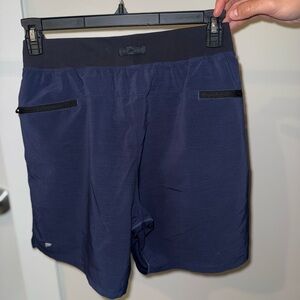 Fabletics Navy Blue Athletic Shorts